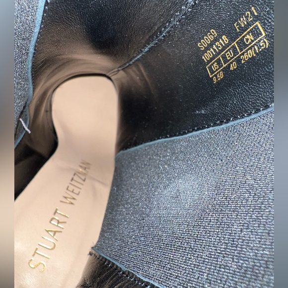 Stuart Weitzman Wenda Chelsea Lugged Ankle Leather Booties US 9.5 - EU 40 - Picture 8 of 10